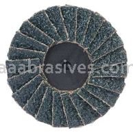 2" 120 Grit Merit Type 27 Zirc Quick Change Type 3 Flap Discs