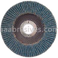 7 x 7/8 24 Grit Merit Type 27 High Density Zirc Powerflex Flap Discs