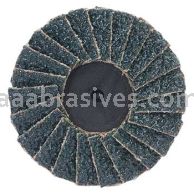 3" 40 Grit Merit Type 27 Mini Type 2 Zirc Flap Discs
