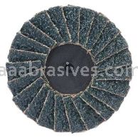 3" 120 Grit Merit Type 27 Mini Type 2 Zirc Flap Discs