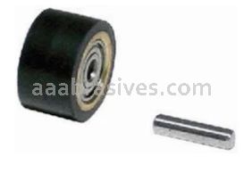 Dynabrade 11077 Contact Wheel 5/8" Dia. x 3/8" W x 3/8" I.D. Crown Face 70 Duro Rubber