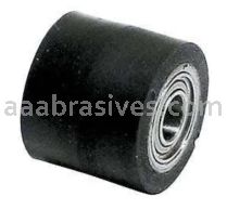 Dynabrade 15318 Contact Wheel 3/4" Dia. x 7/8" W x 3/8" I.D. Crown Face 70 Duro Rubber