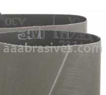 3x132 237AA Pyramid Structured Abrasive Belts Grit A80 / P240