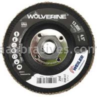 Weiler 31352 - 4-1/2" 80Z 5/8"-11 A.H. Wolverine Abrasive Flap Disc Angled Phenolic Backing - 012382313524