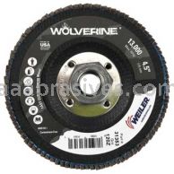 Weiler 31353 - 4-1/2" , 120Z, 5/8"-11 A.H., Vortec Pro Abrasive Flap Disc, Angled, Phenolic Backing - 012382313531
