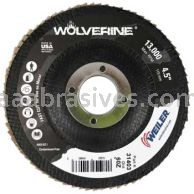 Weiler 31403 - 4-1/2" , 60Z, 7/8" A.H., Vortec Pro Abrasive Flap Disc, Flat, Phenolic Backing - 012382314033