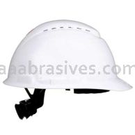 3M&trade; 7100239984 SecureFit&trade; Hard Hat H-701SFV-UV White Vented 4-Pt Pressure Diffusion Ratchet Suspension W/ Uvicator