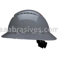 3M&trade; 7100239989 SecureFit&trade; Full Brim Hard Hat H-808SFV-UV Grey Vented 4-Pt Pressure Diffusion Ratchet Suspension W/ UVicator