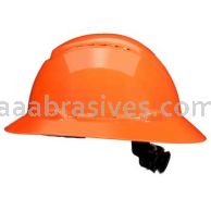 3M&trade; 7100239993 SecureFit&trade; Full Brim Hard Hat H-806SFV-UV Orange Vented 4-Pt Pressure Diffusion Ratchet Suspension W/ UVicator