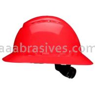 3M&trade; 7100240024 SecureFit&trade; Full Brim Hard Hat H-805SFV-UV Red Vented 4-Pt Pressure Diffusion Ratchet Suspension W/ Uvicator