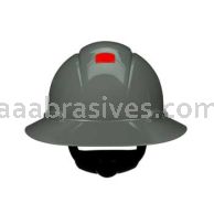 3M&trade; 7100240025 SecureFit&trade; Full Brim Hard Hat H-808SFR-UV Grey 4-Pt Pressure Diffusion Ratchet Suspension W/ UVicator
