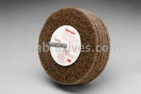 3M&trade; 7000120710 4 x 1-1/4 x 1/4 A/O MED Scotch-Brite&trade; D5 Cut and Polish Disc