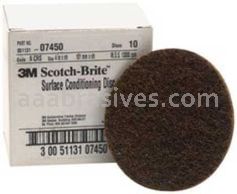 3M&trade; 7000120841 4" 07450 A/O CRS Scotch-Brite&trade; SC-DH Surface Conditioning Disc