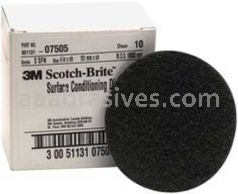3M&trade; 7010294766 4" 07505 S/C Super Fine Scotch-Brite&trade; SC-DH Surface Conditioning Disc
