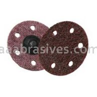 3M&trade; 7100086057 3 x 6 Holes TR A/O MED Scotch-Brite&trade; Roloc&trade; Surface Conditioning D/F Disc