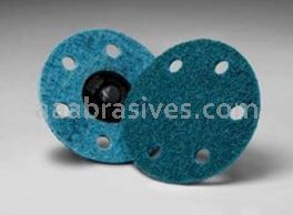 3M&trade; 7100086473 3 x 6 Holes TR A/O Very Fine Scotch-Brite&trade; Roloc&trade; Surface Conditioning D/F Disc