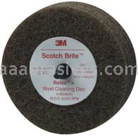 3M&trade; 7000120778 4 x 1-1/4 07410 A/O MED Scotch-Brite&trade; Rivet Cleaning Disc 
