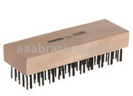 Osborn Scratch Brush 5 X 10 Rows Butcher Block Flat Steel #54024