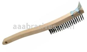 Osborn Curved Handle Scratch Brush 3 X 19 Rows #54032