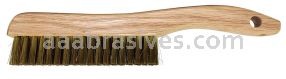 Osborn 54036 Curved Handle Brass Platers Fine Wire Scratch Brush 4 X 18 Rows