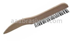 Osborn Curved Handle Plated Steel Platers Brush 1 X 16 Rows #54039