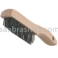 Osborn V Trim Shoe Handle Scratch Brush 4X16 Rows .014 #54104