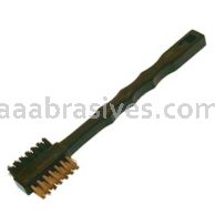 Osborn 7-1/4" All Purpose Scratch Brush Brass/Black Polypro #54375
