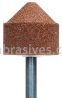 Norton A13   1-1/8 x 1-1/8/Gemini 38A M/M4 1/4 x 1-1/2 /Vitrified Bond Mounted Points - A Shapes