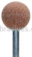 Norton A25 1" Ball Gemini 38A M/M4 1/4 x 1-1/2 Vitrified Mounted Points - A Shapes