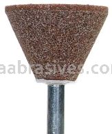 Norton A31   1-3/8 x 1/Gemini 38A M/M4 1/4 x 1-1/2 /Vitrified Bond Mounted Points - A Shapes