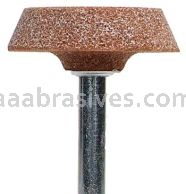 Norton A34 1-1/2 x 3/8 Gemini 38A M/M4A 1/4 x 1-1/2 Vitrified Bond Mounted Points - A Shapes