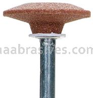 Norton A37   1-1/4 x 1/4 Gemini 38A M/M4A 1/4 x 1-1/2 Vitrified Mounted Points - A Shapes