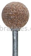 Norton B121 1/2" Ball Gemini 38A M/J2 1/8 x 1-1/2 Vitrified Mounted Points - B Shapes