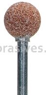 Norton B122 3/8" Ball Gemini 38A M/I2 1/8 x 1-1/2 Vitrified Bond Mounted Points B Shapes