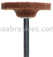 Norton W215 1 x 1/8 Gemini 38A M/I2 1/8 x 1-1/2 Vitrified Bond Mounted Points - W Shapes