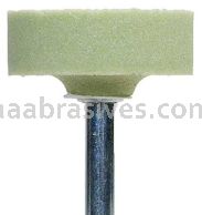 Norton W236 1-1/2 x 1/2/Quantum 3NQ80/M4 1/4 x 1-1/2/Vitrified Bond Mounted Points - W Shapes
