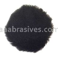 Norton 4" Black Wool Polishing Pad 3/4" Nap