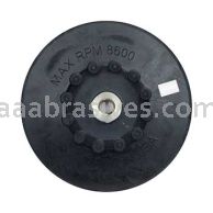 Norton 63642543245 7" Medium  Rubber Smooth Face / Speed Change Back-up Pads