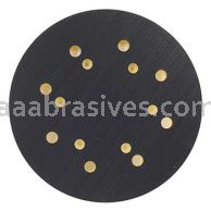 Norton 8" Norgrip Medium Low Profile Back Up Pads w/ 8 vacuum holes 6 screw