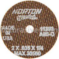 Norton 2 x .035 x 1/4 Gemini Free Cut D Sides ReinforcedType 01 Straight Wheels