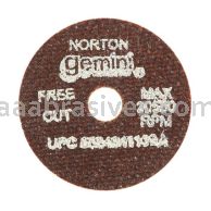 Norton 2 x .035 x 3/8 Gemini Free Cut D Sides Reinforced Type 01 Straight Wheels