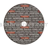 Norton 3 x 1/16 x 3/8 Gemini Long Life D Sides  Reinforced Type 01 Straight Wheels