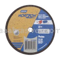 Norton 4 x 1/8 x 3/8 Norzon Plus D Sides Reinforced Type 01 Straight Wheels