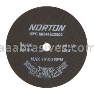 Norton 4 x 1/8 x 3/8 57A364-TB25N/D Sides Reinforced Type 01 Straight Wheels