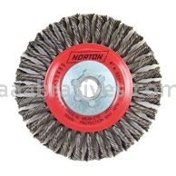 Norton 4 X .020 X 5/8-11 Carbon Steel Bulk Packed Stringer Bead Knot Wire Brushes For Steel