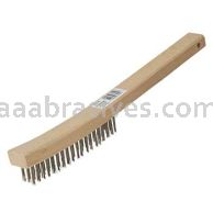 Norton 3 x 19 Stainless Steel Hand Brushes - For Stainless Steel