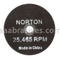 Norton 3 x 1/16 x 3/8 Gemini D Sides Reinforced Type 01 Straight Wheels