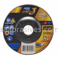 Norton 66252839424 4-1/2 x 1/8 x 7/8 Quantum3 Type 27 Depressed Center Wheels
