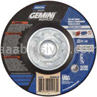 Norton Abrasives 66252841913 4-1/2 x .045 x 5/8-11 Norton Gemini RightCut SS Type 27 Depressed Center Wheels