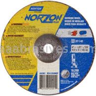 Norton Abrasives 66252842001 4 x .125 x 3/8 Norton NorZon Plus Type 27 Depressed Center Wheels
